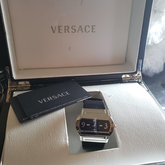 Authentic Versace Hippodrome Watch with White Case - Picture 2 of 2